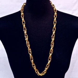 Vintage Monet Chunky Double Link Gold Chain